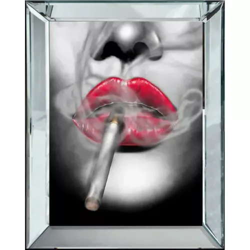 Payaa Rode lippen met B&W 40x50x4.5cm (114639)