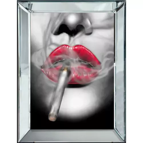 Payaa Rode lippen met B&W 60x80x4.5cm (114640)