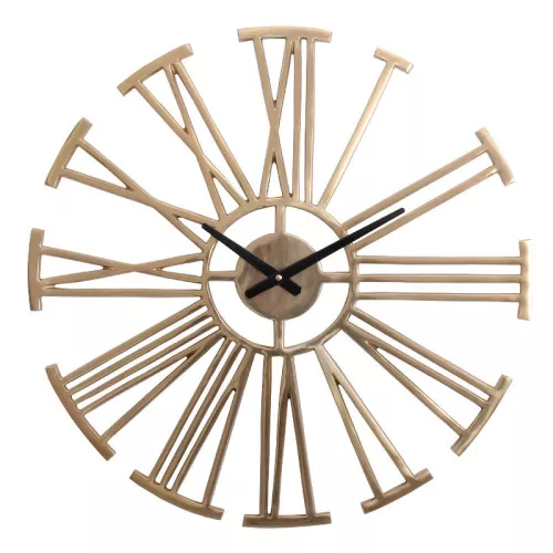 Payaa Wandklok rond goudkleurig 61x61x4cm (115060)