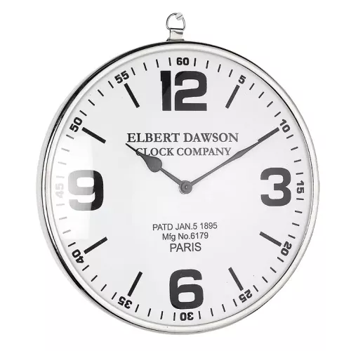 Payaa Wandklok Dawson 30x3x30cm Klein retro zwart wit (112462)