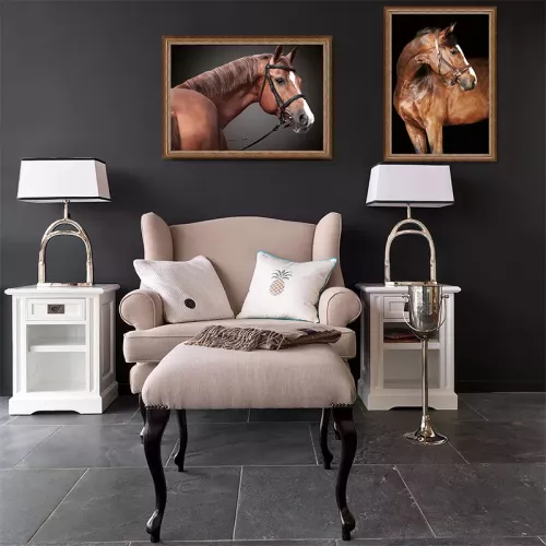 Payaa Bruin paard 2 80x60x3cm (105174)