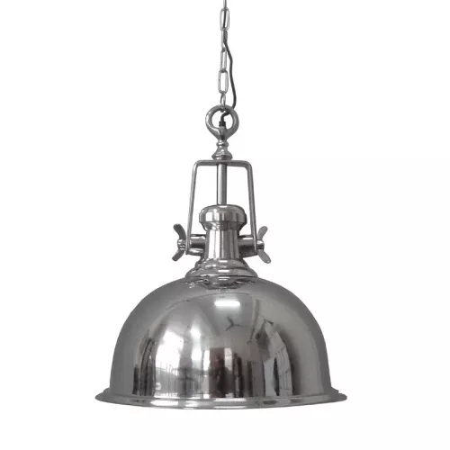 Hanglamp 39x39x47cm zilver vintage