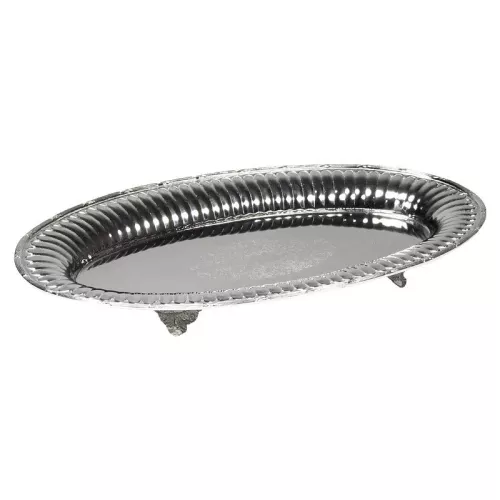 Payaa Dienblad Arabel 42x23x5cm Ovaal Met Voeten+Rand+Ets (110337)