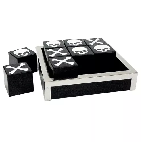 Payaa Schedel tic tac toe spel 17x17x5.5cm (108375)