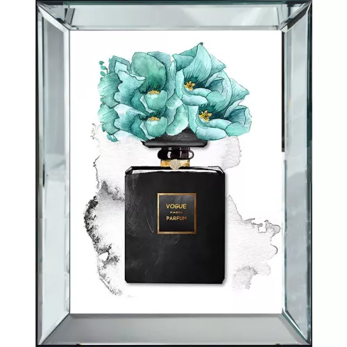 Payaa Parfum Turquoise Bloemen 50x60x4.5cm (115123)